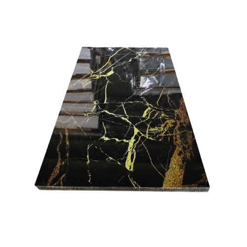 Panou Decorativ Golden Black Marble